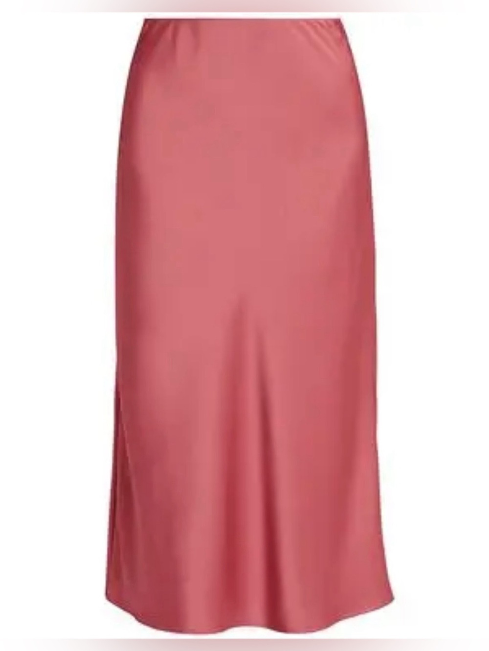 Adrianna Papell Dusty Rose Satin Midi Skirt
